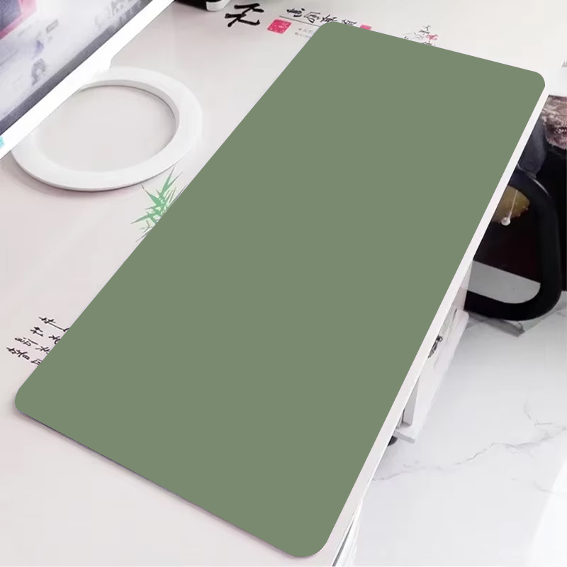 Gaming Accessories Table - 단색 녹색 게임용 마우스 패드 대형