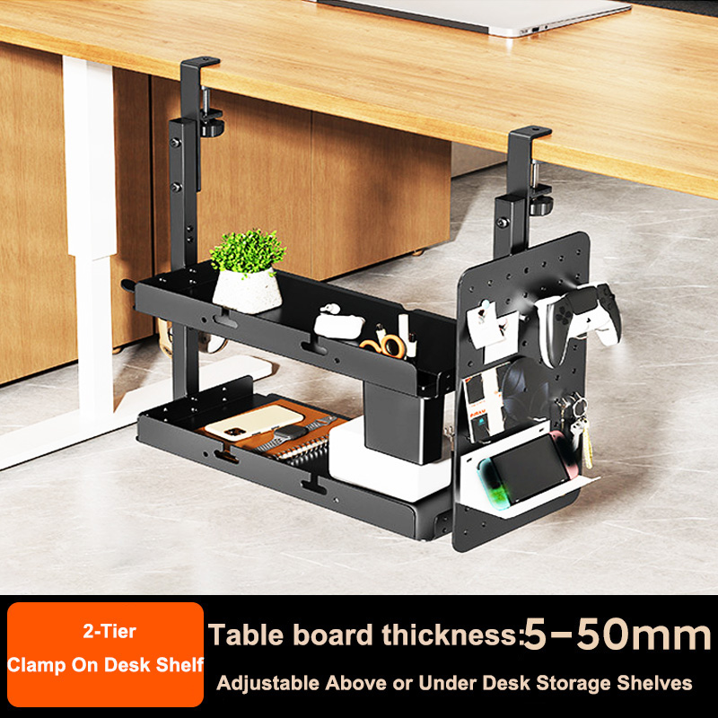 클램프형 14인치 책상 위/아래 2단 선반 유닛 (테이 - Gaming Accessories Table 리뷰 및 가격