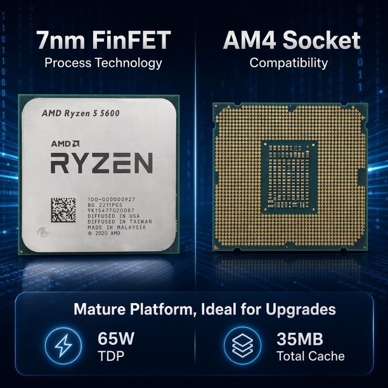 AMD 라이젠 5 5600 고속 프로세서 4.4GHz  - Amd Cpu Ryzen 5 리뷰 및 가격