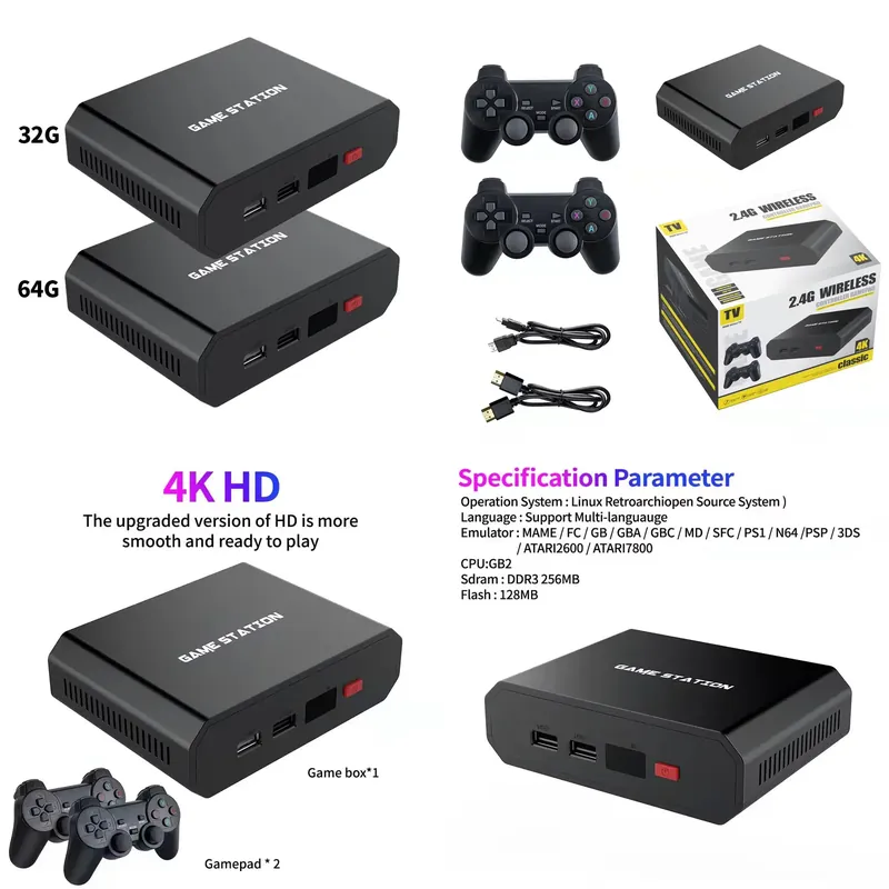 M8plus HD 비디오 게임 콘솔 박스 2.4G 듀얼 - Gaming Accessories Console 리뷰 및 가격