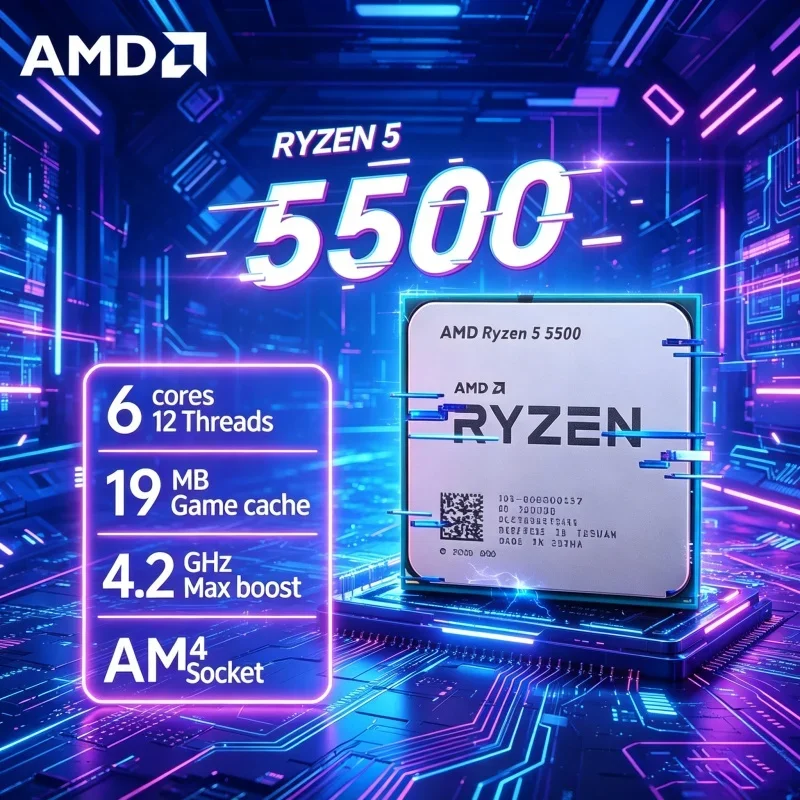 AMD 라이젠 5 5500 6코어 12스레드 Zen3  - Amd Cpu Ryzen 5 리뷰 및 가격