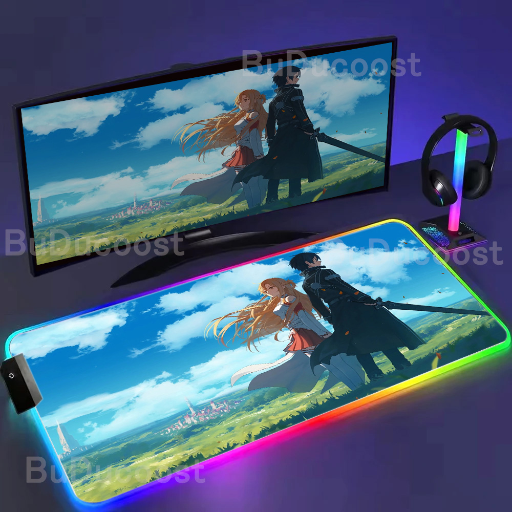 새로운 소드 아트 온라인 RGB LED 조명 대형 마우 - Gaming Accessories Online 리뷰 및 가격
